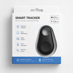 Person using Bluetooth tracker as a wireless camera remote shutter to take a group selfie hands-free